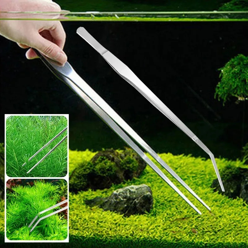 38cm Stainless Steel Aquarium  - Planted Clip Tweezers recension och pris