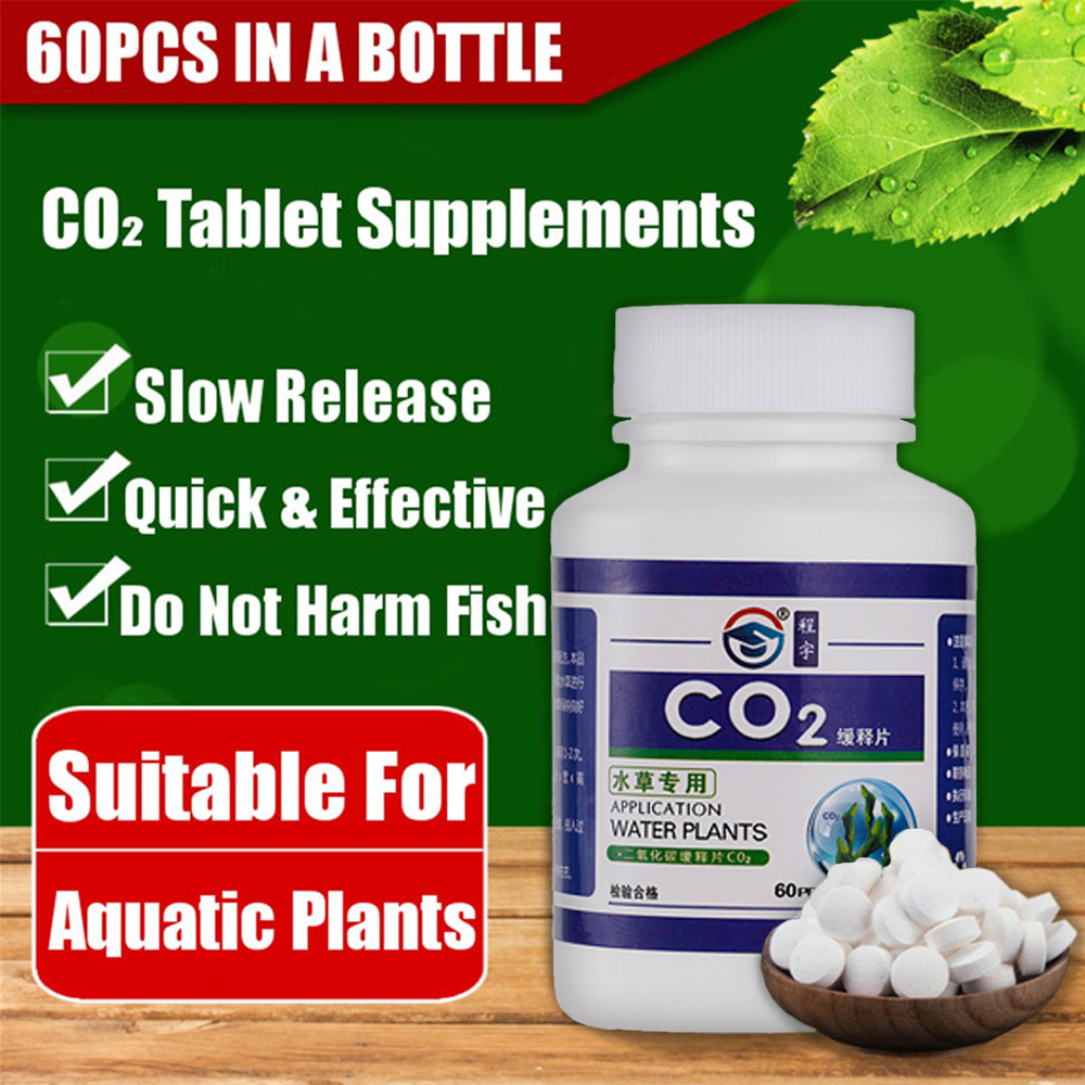 60pcs Aquarium CO2 Tablet Carb - Aquarium Plant Vitamins recension och pris