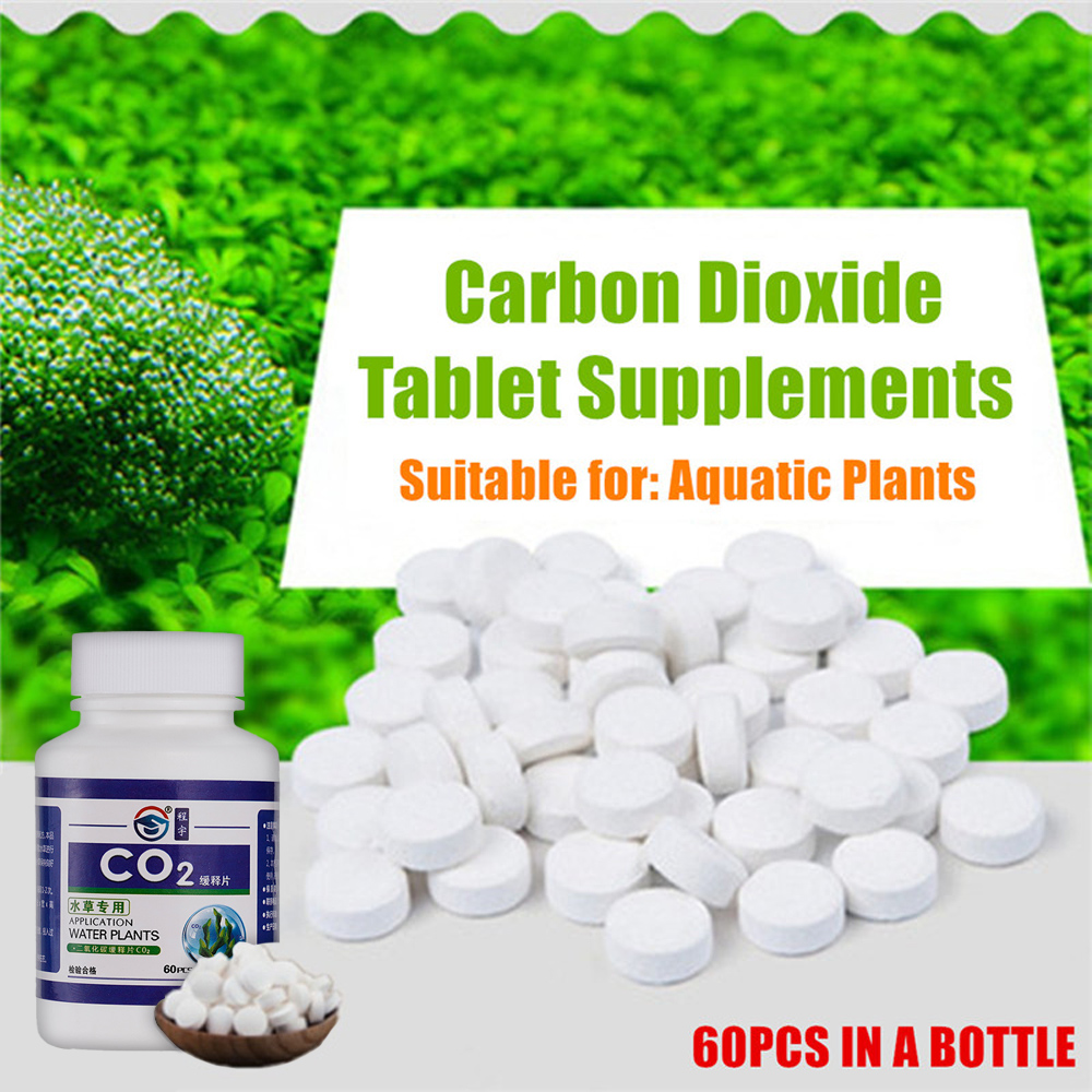 60pcs Aquarium CO2 Tablet Carb - Aquarium Plant Vitamins recension och pris