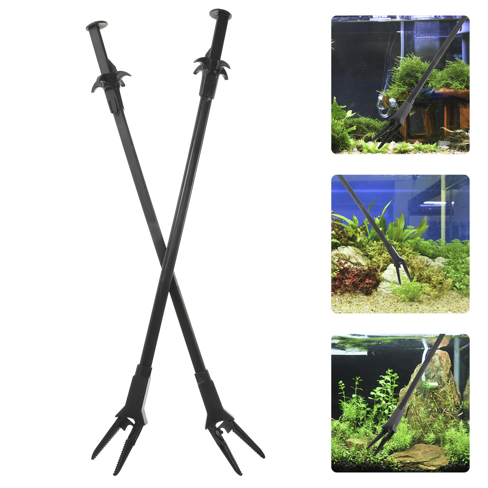 2Pcs Water Plants Tweezer Blac - Planted Clip Tweezers recension och pris
