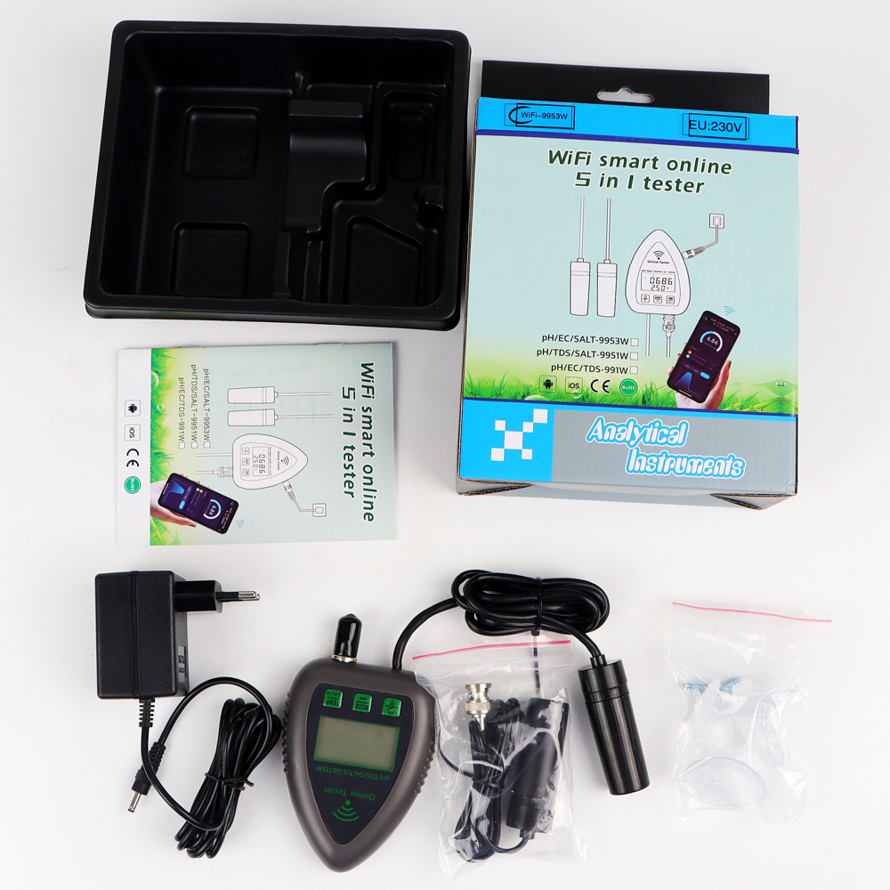 Tuya WiFi 5 in 1 TDS/EC/SALT/S - Planted Aquarium Test Kit recension och pris
