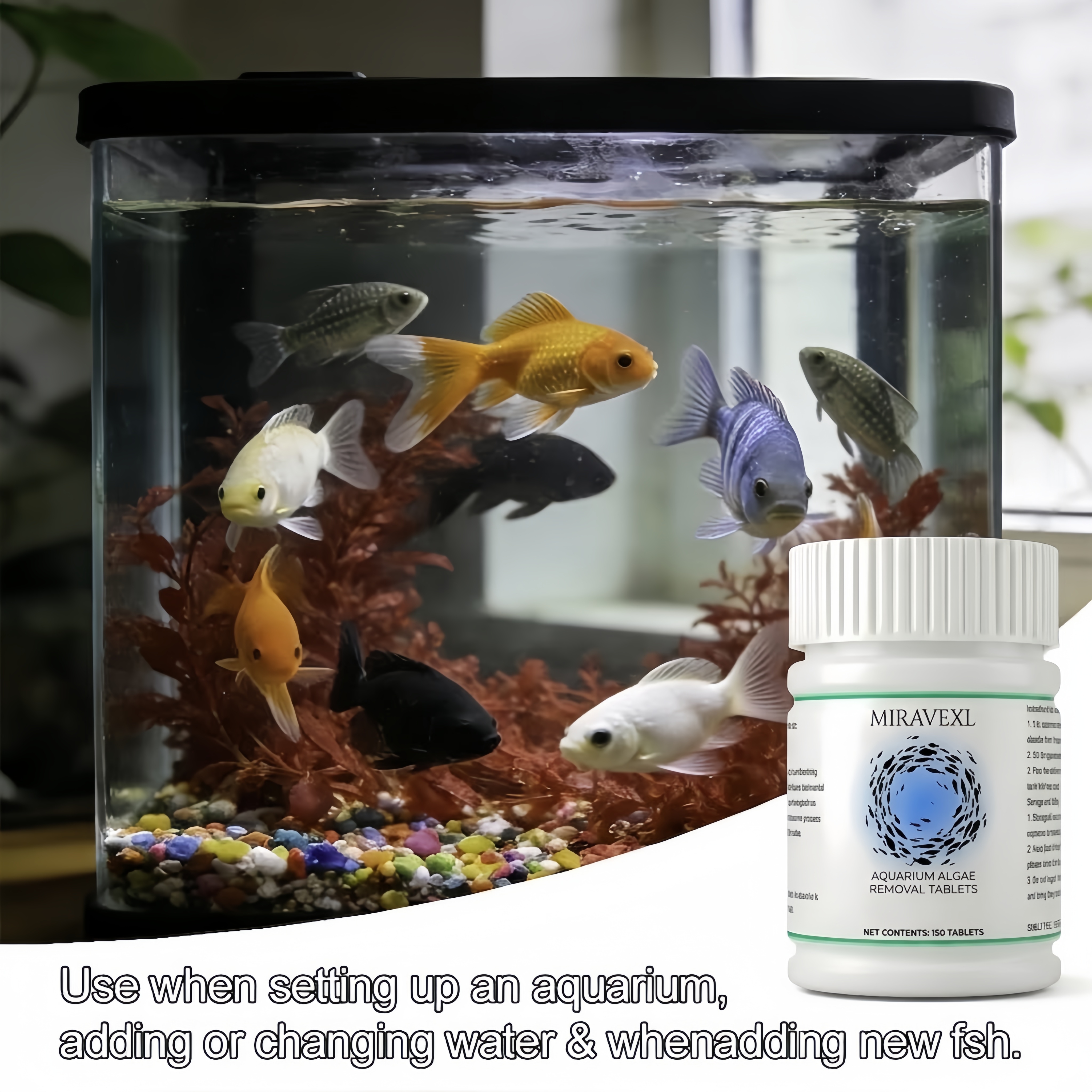 MIRAVEXL Aquarium Algae Remova - Aquarium Plant Vitamins recension och pris