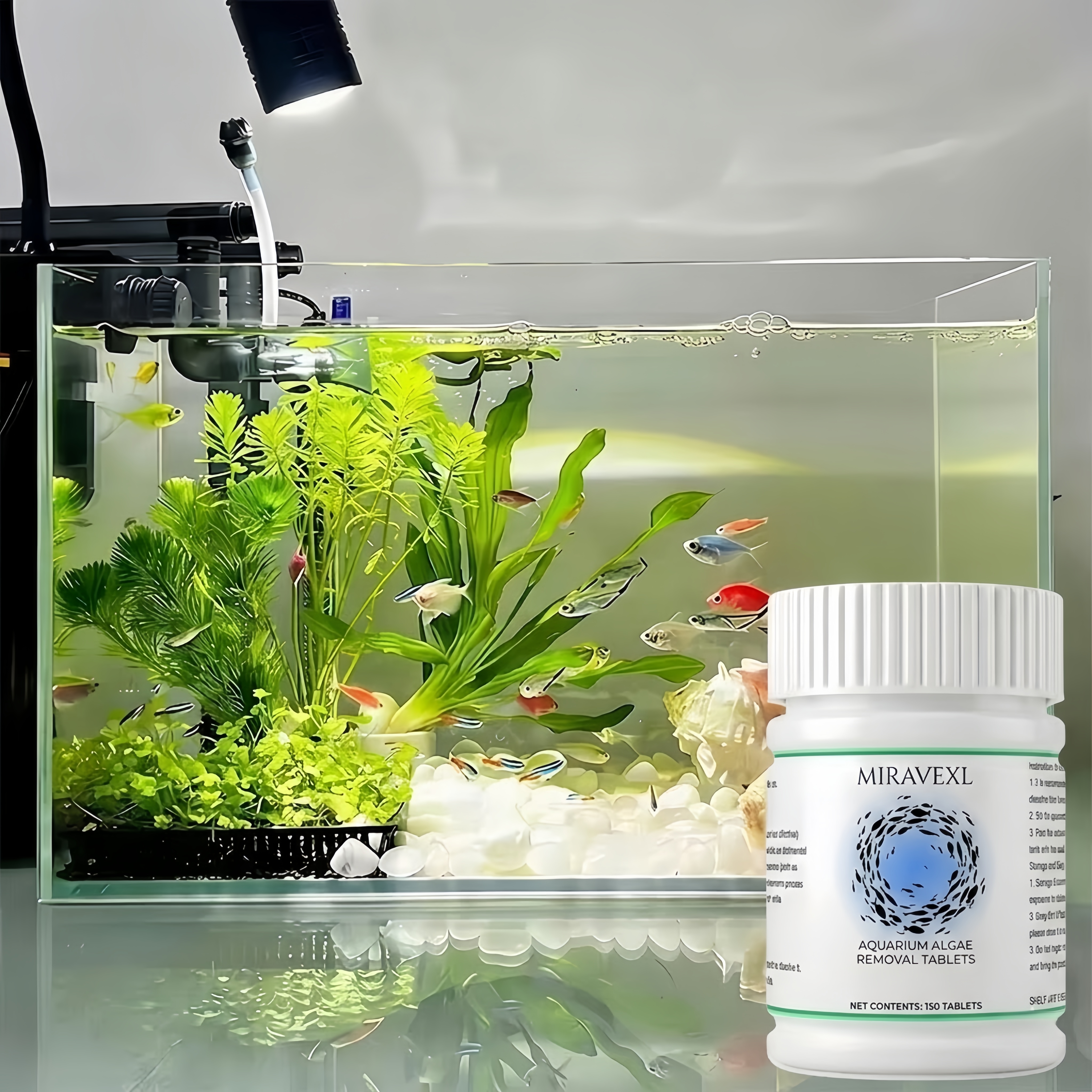 MIRAVEXL Aquarium Algae Remova - Aquarium Plant Vitamins recension och pris