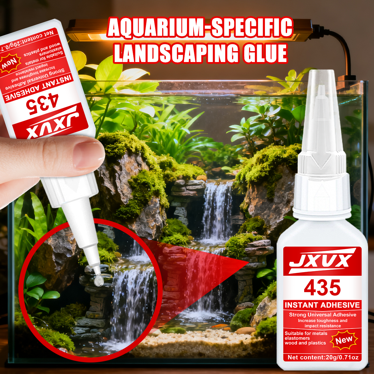 495/480 Fish Tank Aquarium Lan - Aquarium Plant Glue recension och pris