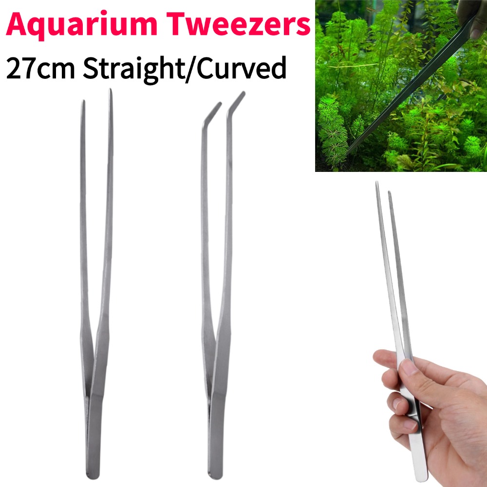 Stainless Steel Aquarium Tweez - Planted Clip Tweezers recension och pris