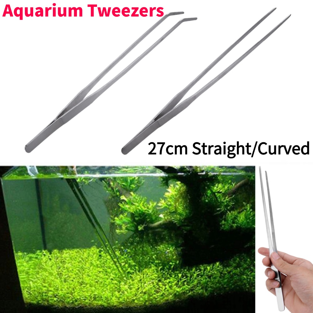 Stainless Steel Aquarium Tweez - Planted Clip Tweezers recension och pris