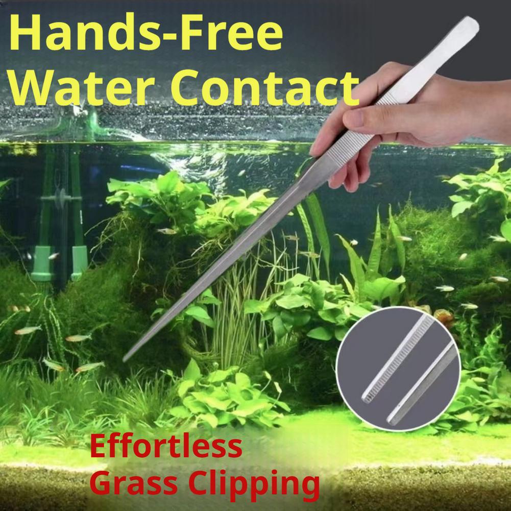 Stainless Steel Aquarium Tweez - Planted Clip Tweezers recension och pris