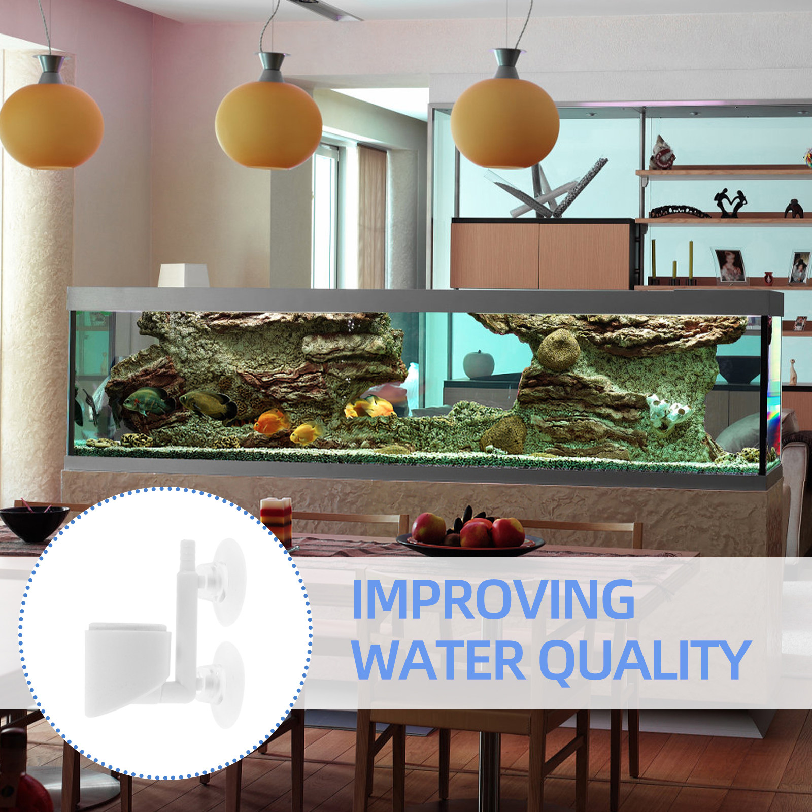 Fish Tank Oxygen Pump Accessor - Planted Aquarium Air Stone recension och pris
