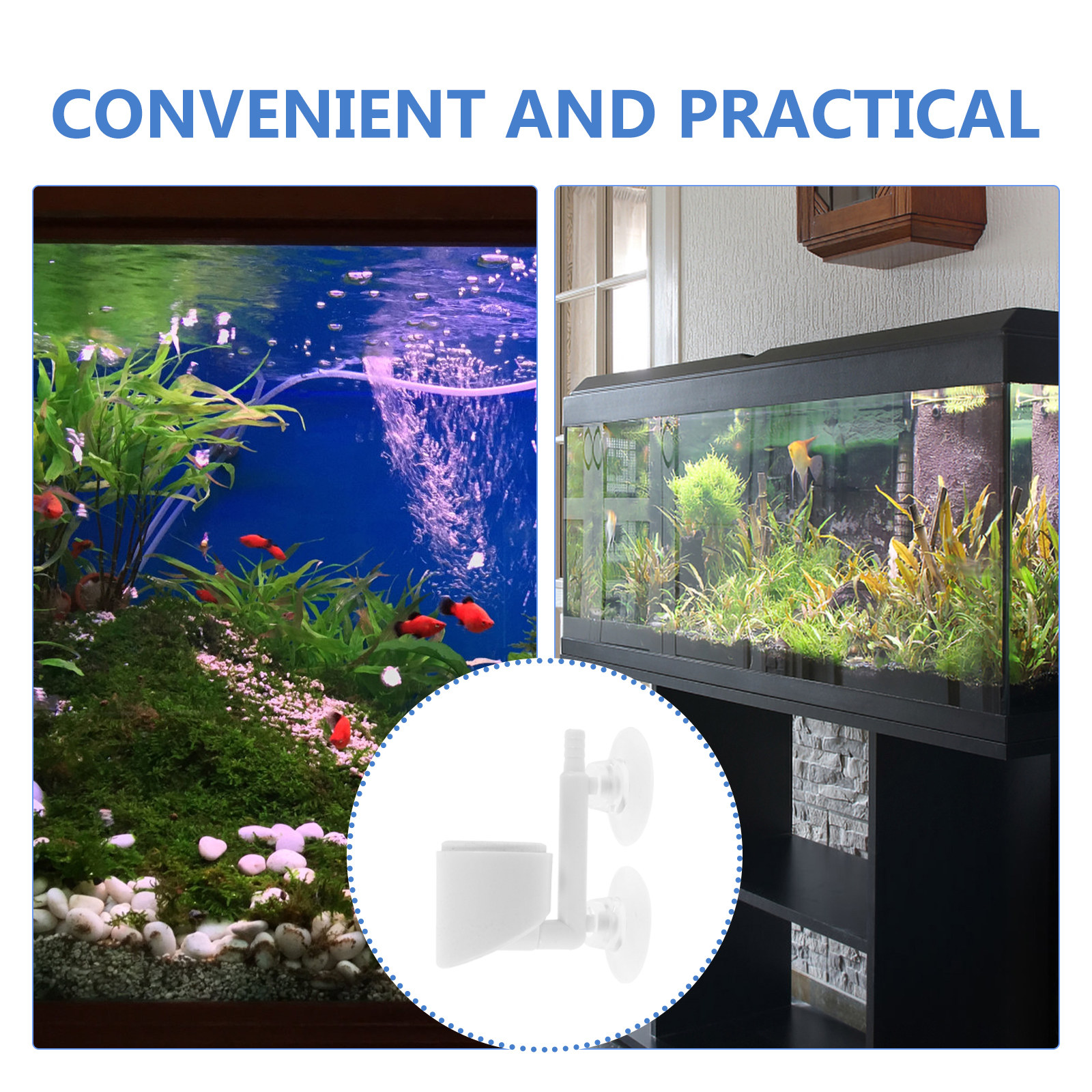Fish Tank Oxygen Pump Accessor - Planted Aquarium Air Stone recension och pris