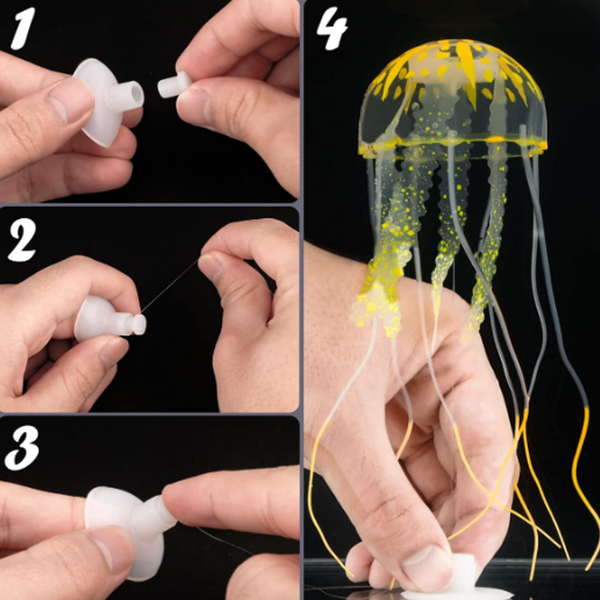 1 Pc Coral Moon Jellyfish Aqua - Aquarium Plant Gel recension och pris